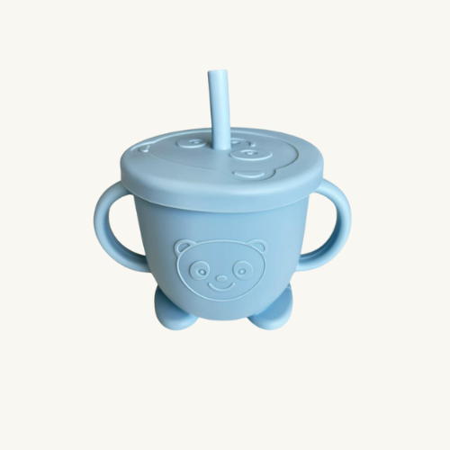 Vaso silicona azul de osito