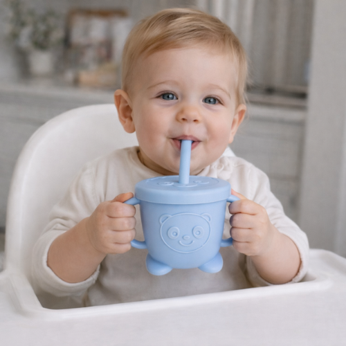 Vaso Silicona Azul Osito