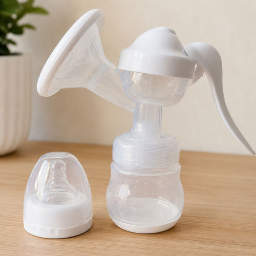 Extractor de Leche Manual Blanco