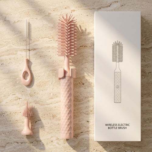 Limpiador Eléctrico para Mamaderas Rosa