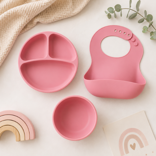 Set de Alimentación Completo Rosa
