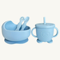 Set de Alimentación Plato + Vaso Azul