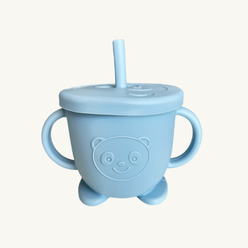 Vaso Silicona Azul Osito