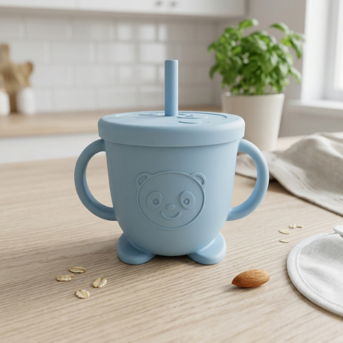 Vaso Silicona Azul Osito