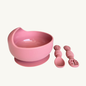 Plato Hondo + Pack Cuchara Rosa