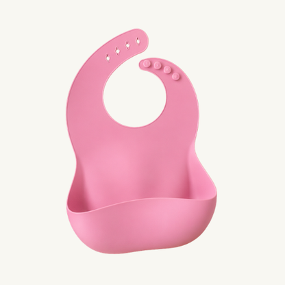 Babero Silicona Rosa