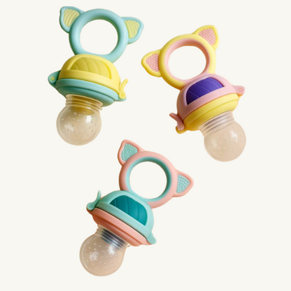 Chupete de frutas Amarillo/Celeste