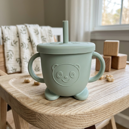 Vaso Silicona Verde Osito