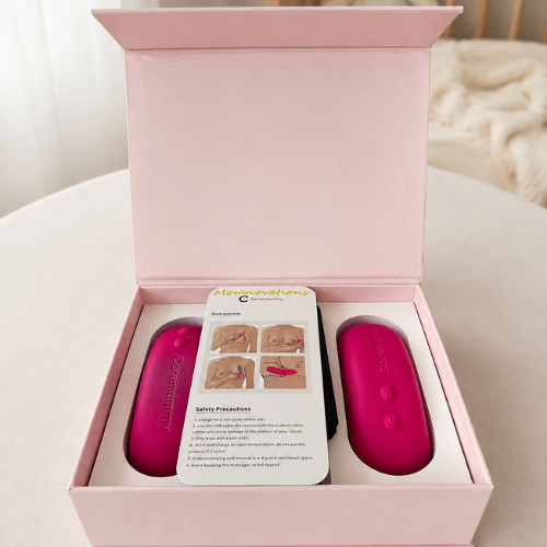Pack Masajeador de Lactancia Fucsia