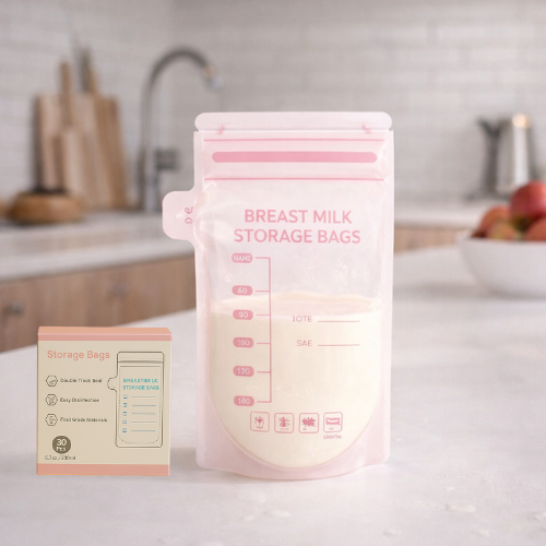 Bolsa para Almacenar Leche Materna Rosa (250 ml)