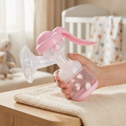 Extractor de Leche Manual Rosa