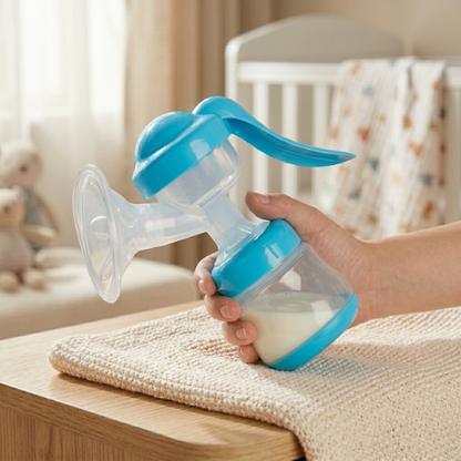 Extractor de Leche Manual Azul