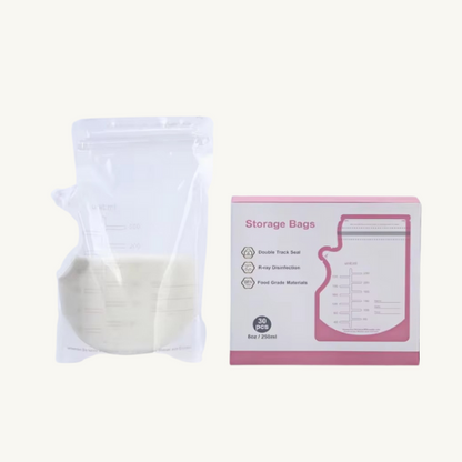 Bolsa para Almacenar Leche Materna Rosa (250 ml)