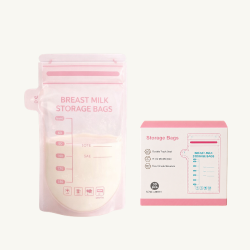 Bolsa para Almacenar Leche Materna Rosa (250 ml)