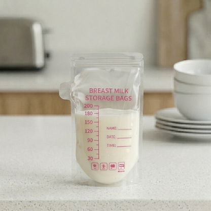 Bolsa para Almacenar Leche Materna Rosa (250 ml)