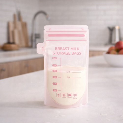 Bolsa para Almacenar Leche Materna Rosa (250 ml)