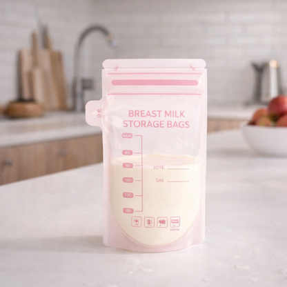 Bolsa para Almacenar Leche Materna Rosa (250 ml)