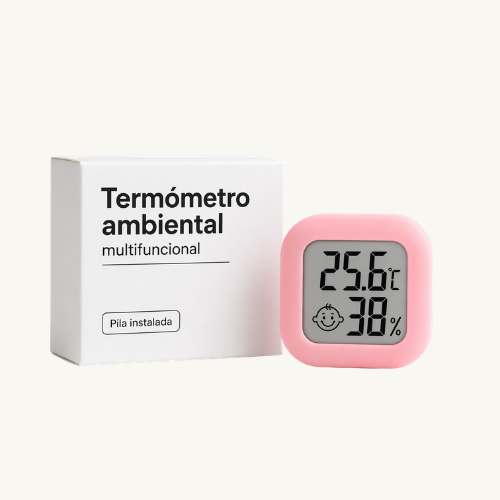 Termómetro Ambiental Rosa